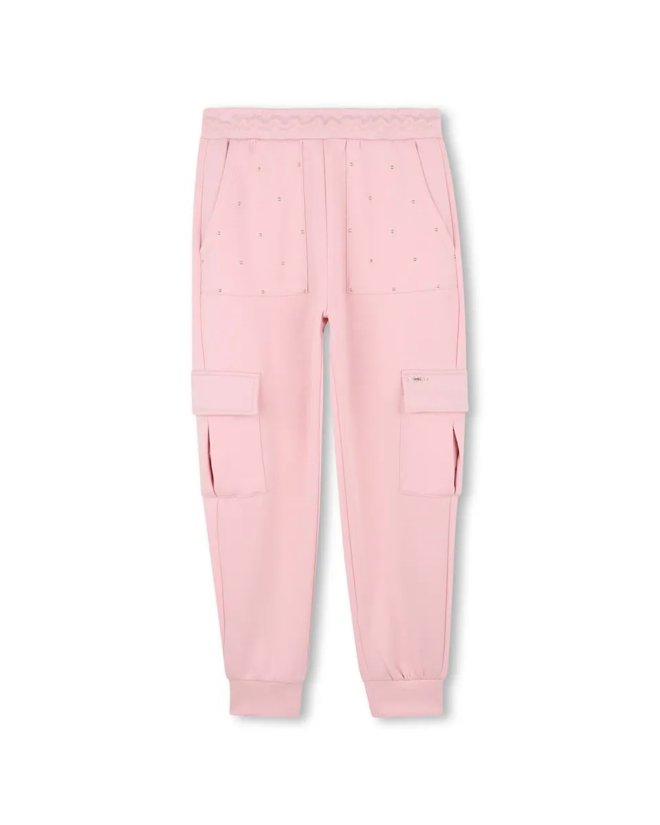 

Детские спортивные брюки для девочки, однотонные Michael Kors, розовый