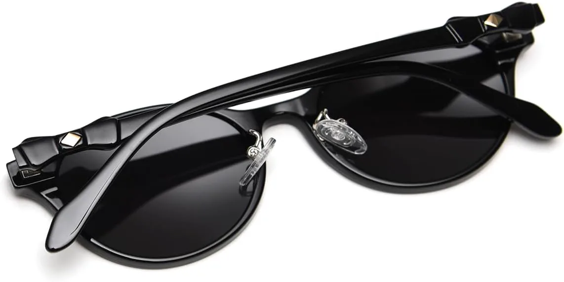 

Солнцезащитные очки в маленькой оправе с поляризацией, ретро-стиль, защита от ультрафиолета Tr90 UV400, модель «кошачий глаз», для женщин weiyuchen, Brown