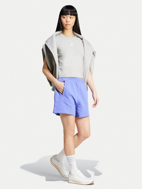 Спортивные шорты loose fit Essentials French Terry IW5708 Adidas, синий — фото 2