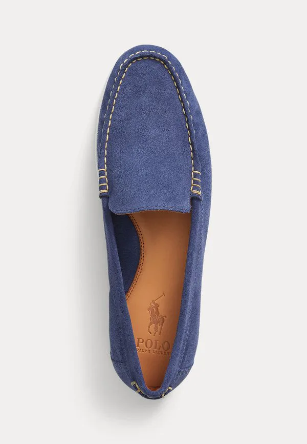 Замшевые венецианские лоферы merton без шнурков Polo Ralph Lauren, Newport Navy — фото 4