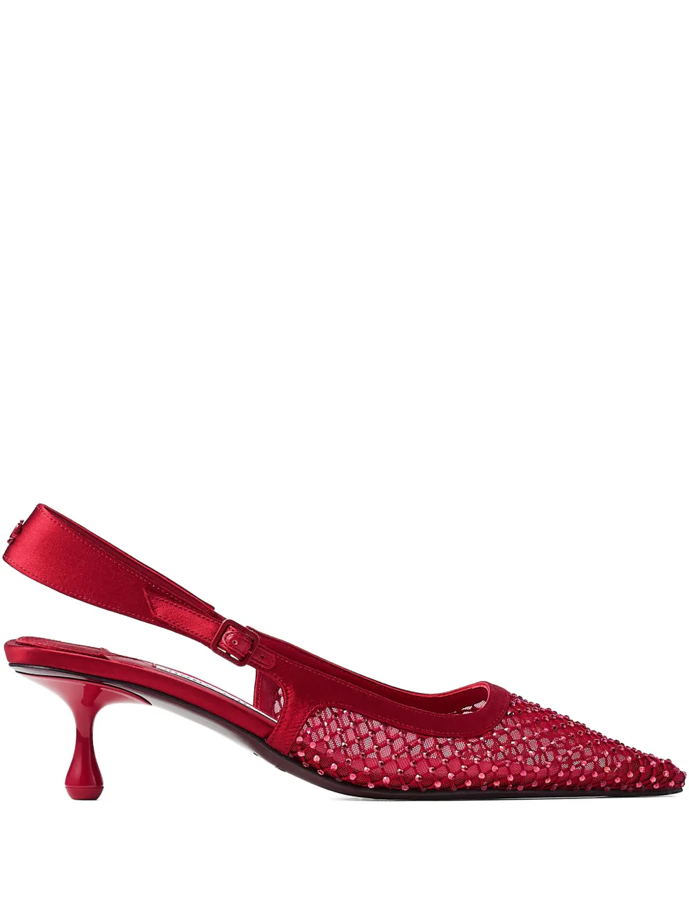 Туфли-лодочки Amel на каблуке 50 мм Jimmy Choo, красный