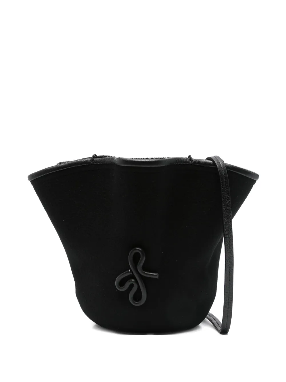 

Сумка-ведро с оборками Ruslan Baginskiy, черный