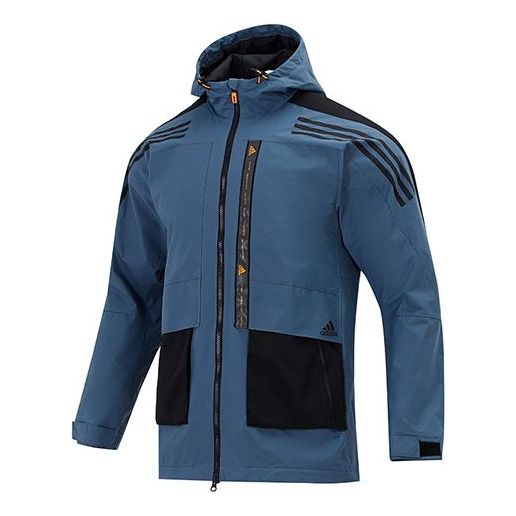 

Куртка adidas Th 99 Comm Wvjk hooded Zipper Cardigan Jacket Blue, синий