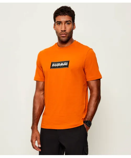 

Футболка с логотипом s-box Relaxed fit Napapijri, оранжевый