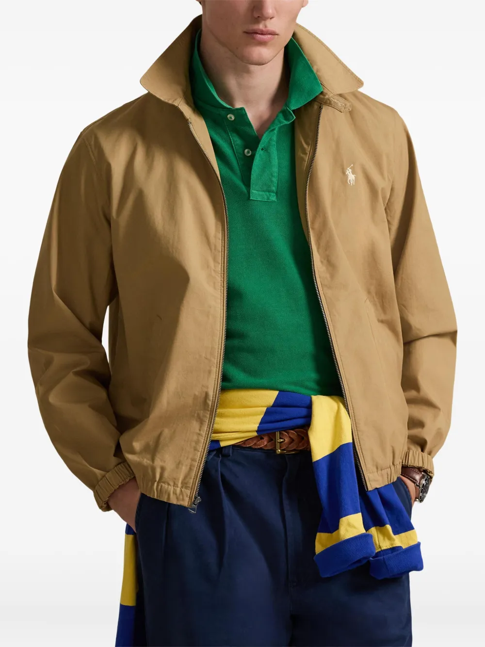 Куртка на молнии Polo Ralph Lauren, бежевый — фото 3
