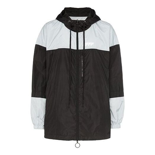 

Куртка mens black white splicing jacket Off-White, белый