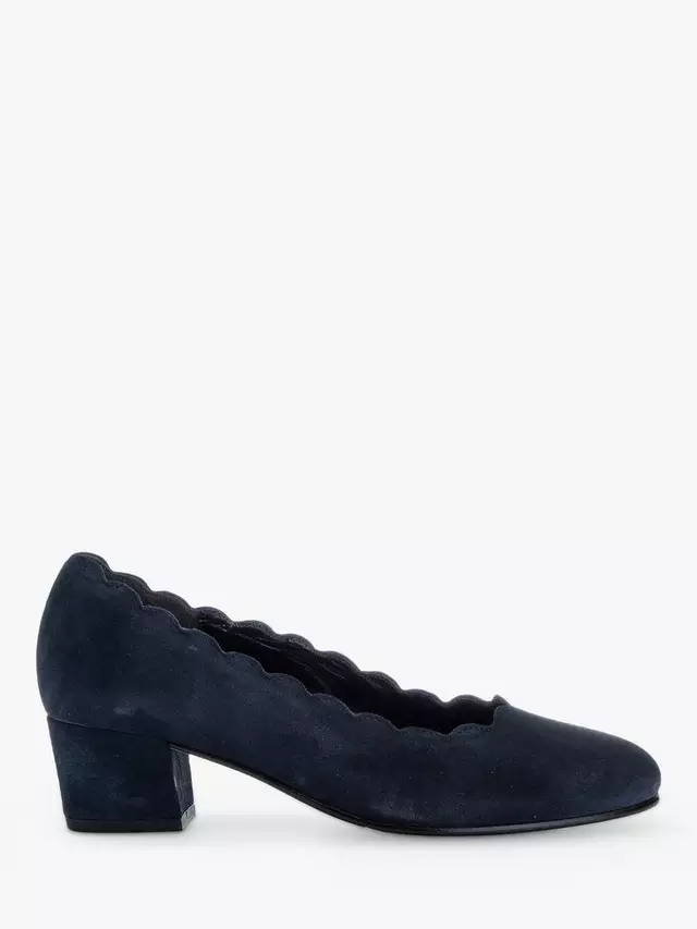 Туфли-лодочки Gabor Wide Fit Gigi Suede, цвет dark blue