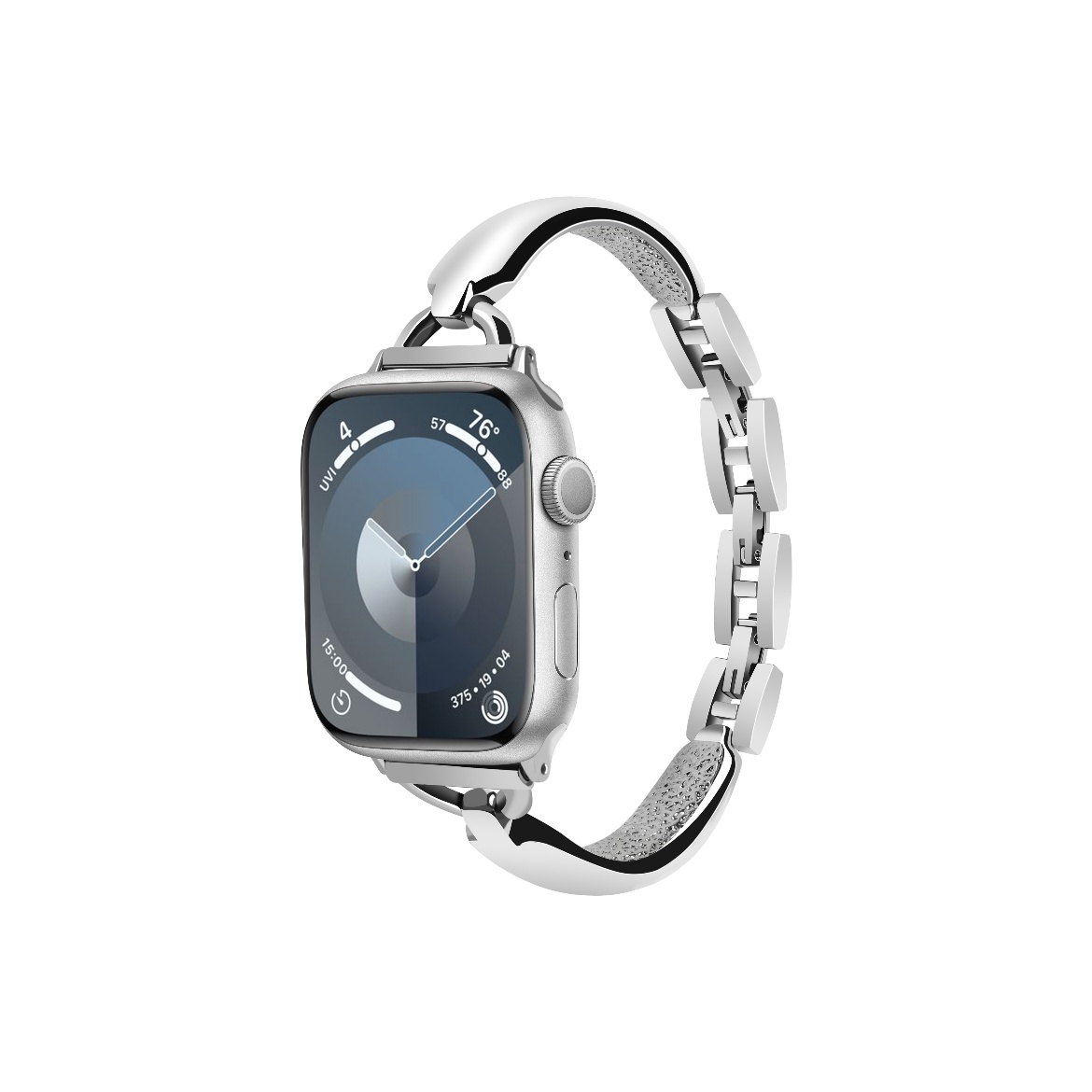 

Ремешок совместимый с Apple, металл Wepro, черный