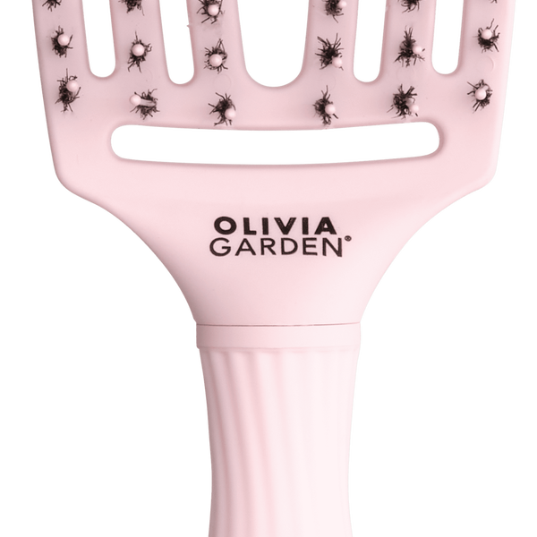 

Щетка для волос размер М, 1 шт. Olivia Garden Fingerbrush combo pastel pink
