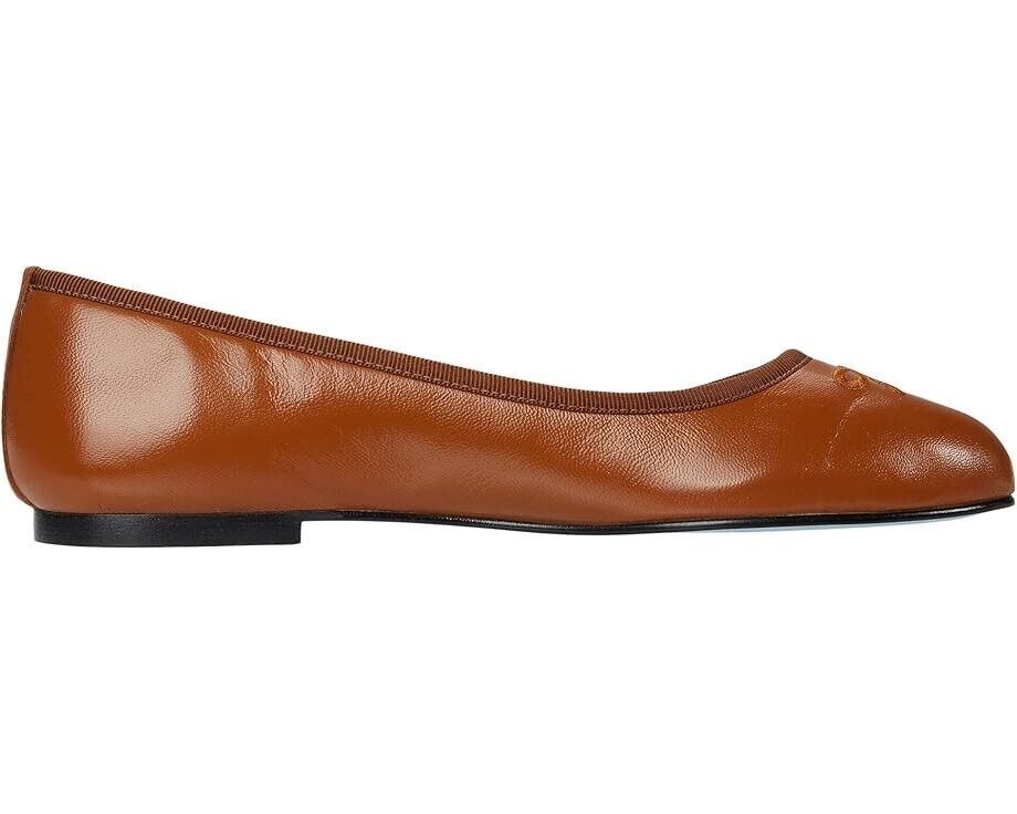 Женские туфли Nicky Hilton - Kathy Flat, размер 8, коричневые, кожа, слип-он, French Sole, ZPO1070 — фото 3