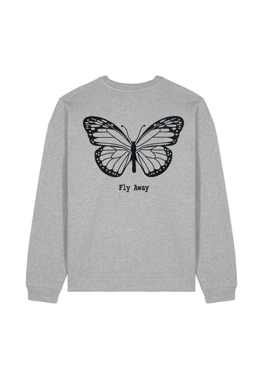 

Толстовка FLY AWAY BACK EMBROIDERY UNISEX Mira Paris, пятнистый серый