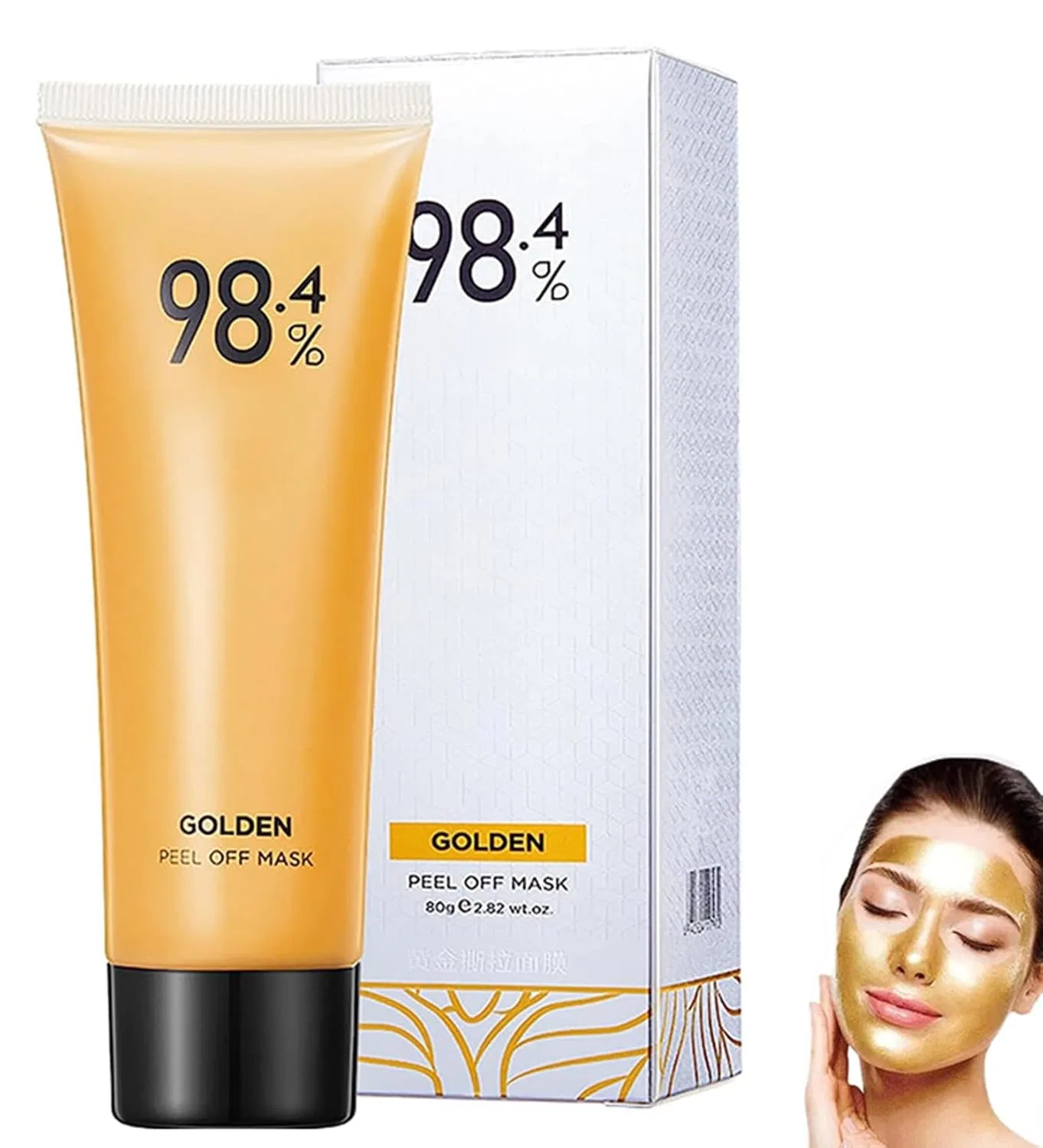 Маска для лица Gokame — Золотая отшелушивающая с коллагеном , 1Pcs, 80 г