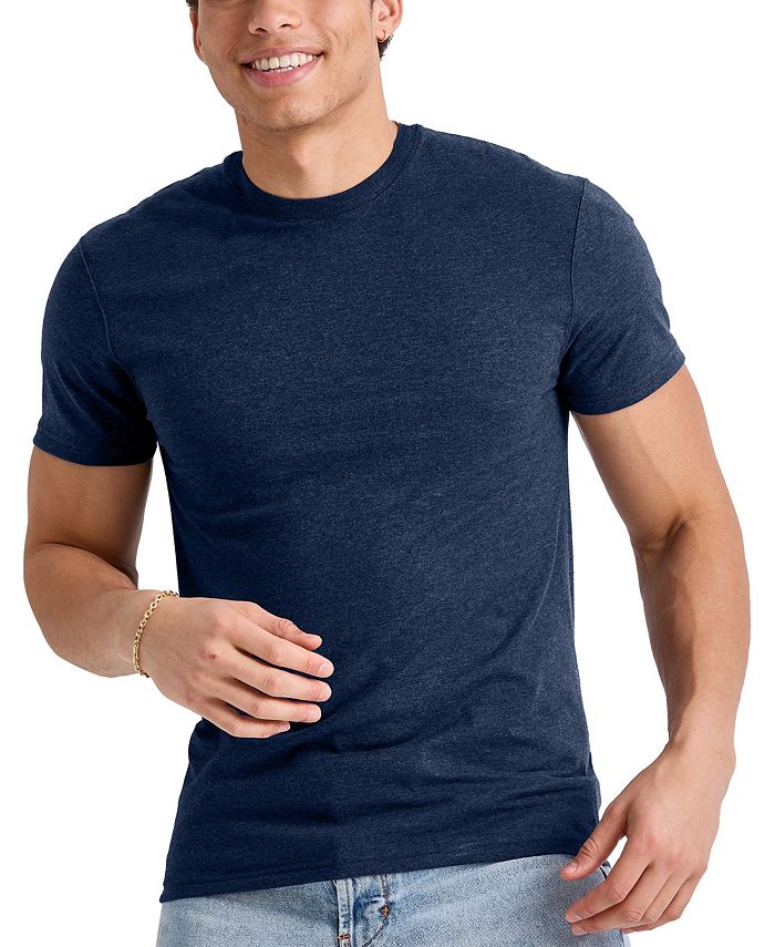 

Мужская футболка Originals Tri-Blend с короткими рукавами Hanes, цвет Navy Tri-blend