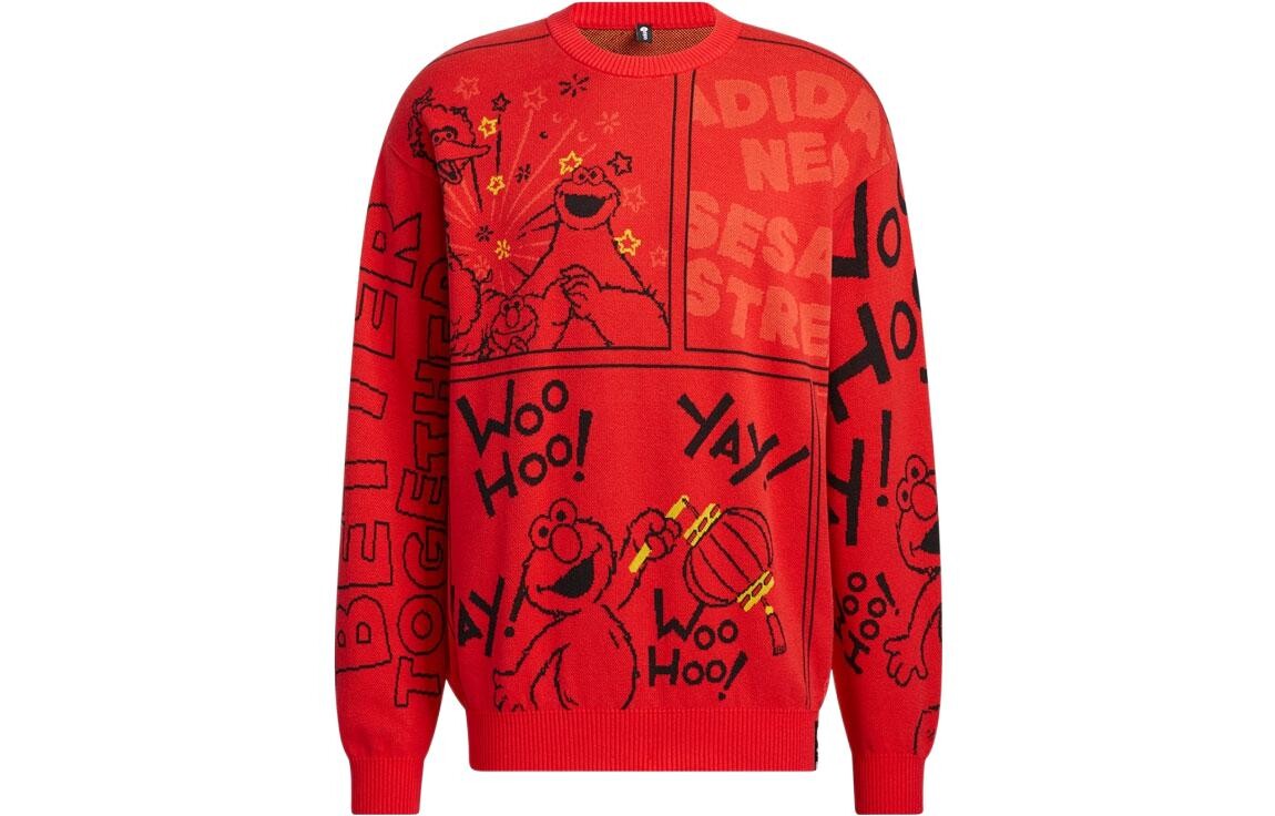 

Sesame Street X свитер унисекс красный Adidas Neo, красный