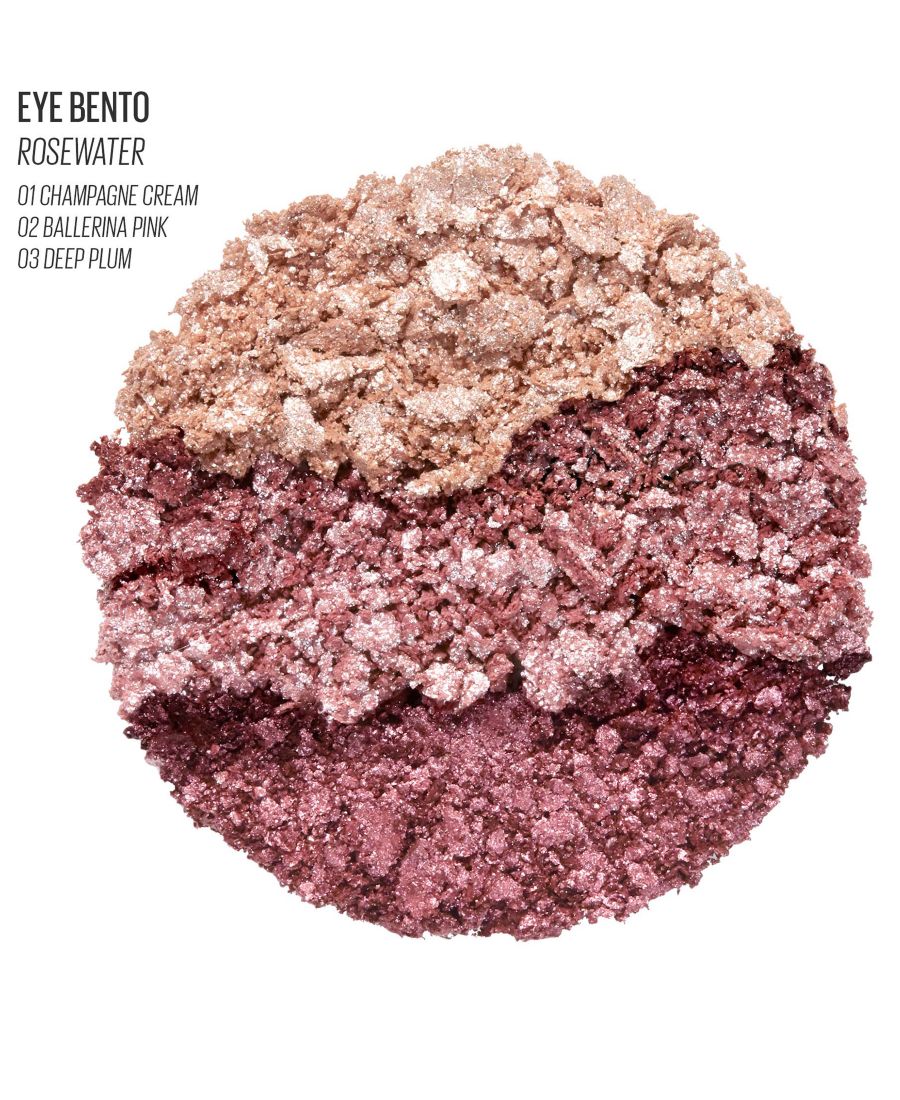 Набор из трех упругих теней для век Eye Bento Bouncy Eyeshadow Trio, 0,03 унции Kaja, цвет rosewater — фото 2