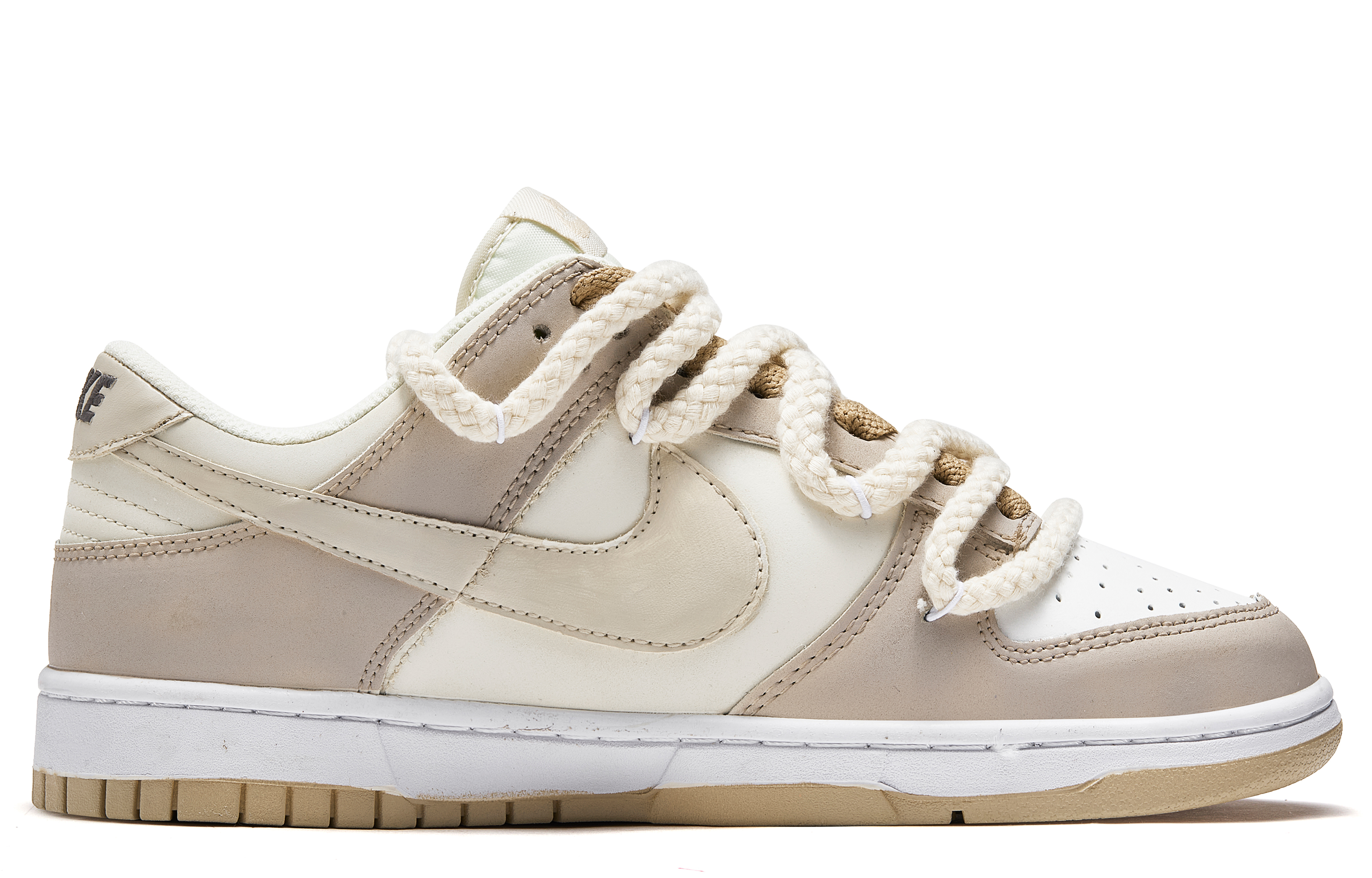 

Кроссовки Nike Dunk Skateboarding Shoes Men Low-top White, коричневый