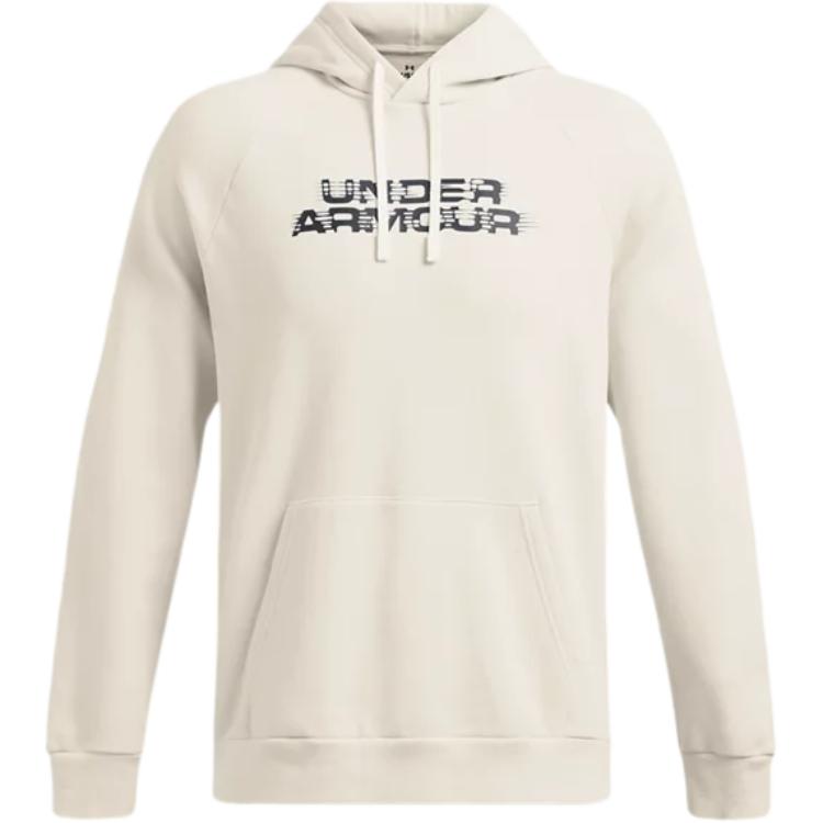 

Толстовка Rival мужская Peak White/Black Under Armour, белый/черный
