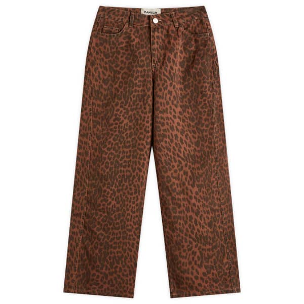

Джинсы Dion с леопардовым принтом Damson Madder, Dark Leopard Overdye