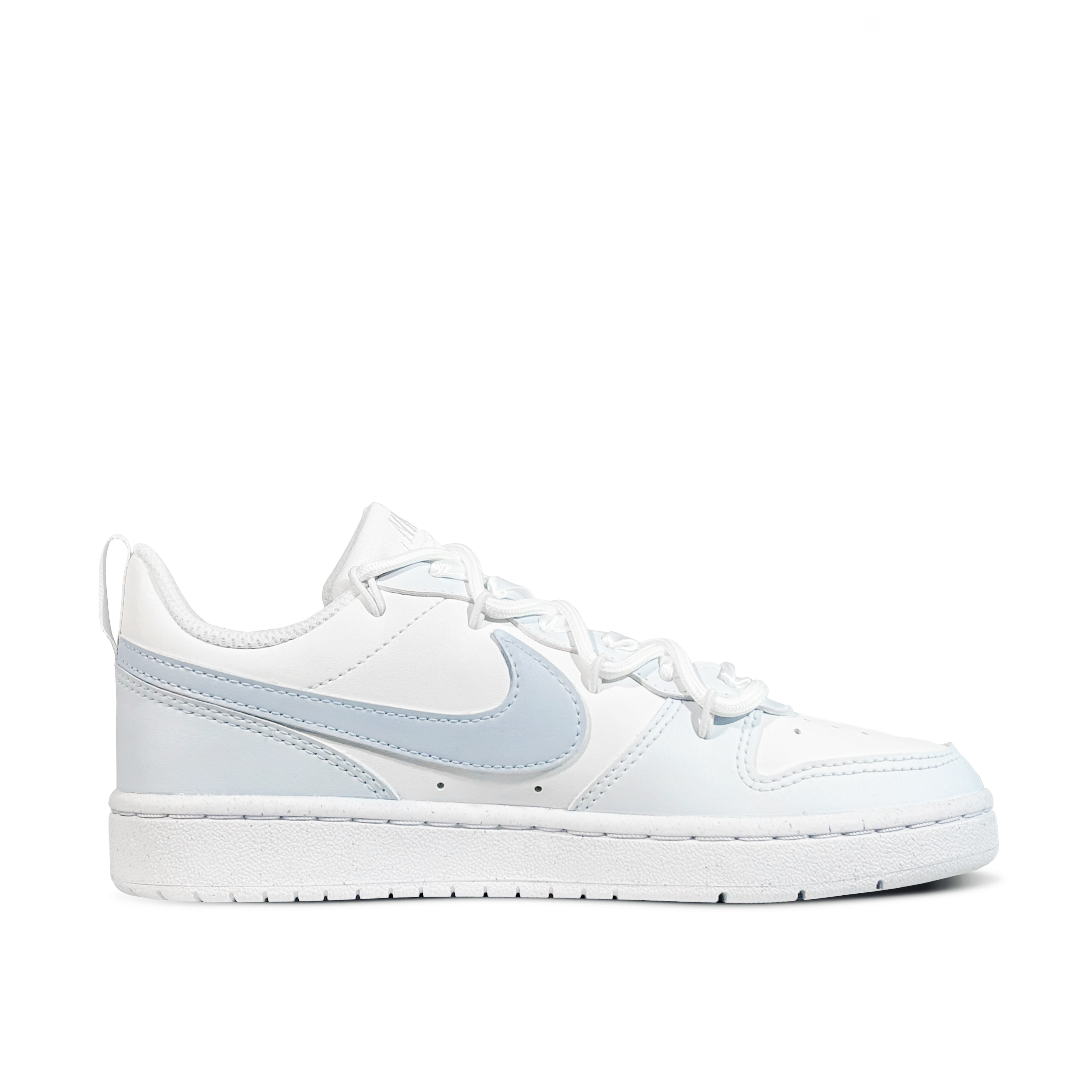 Nike Низкие детские кроссовки для скейтбординга Court Borough, синие, белые, подростковые — фото 2