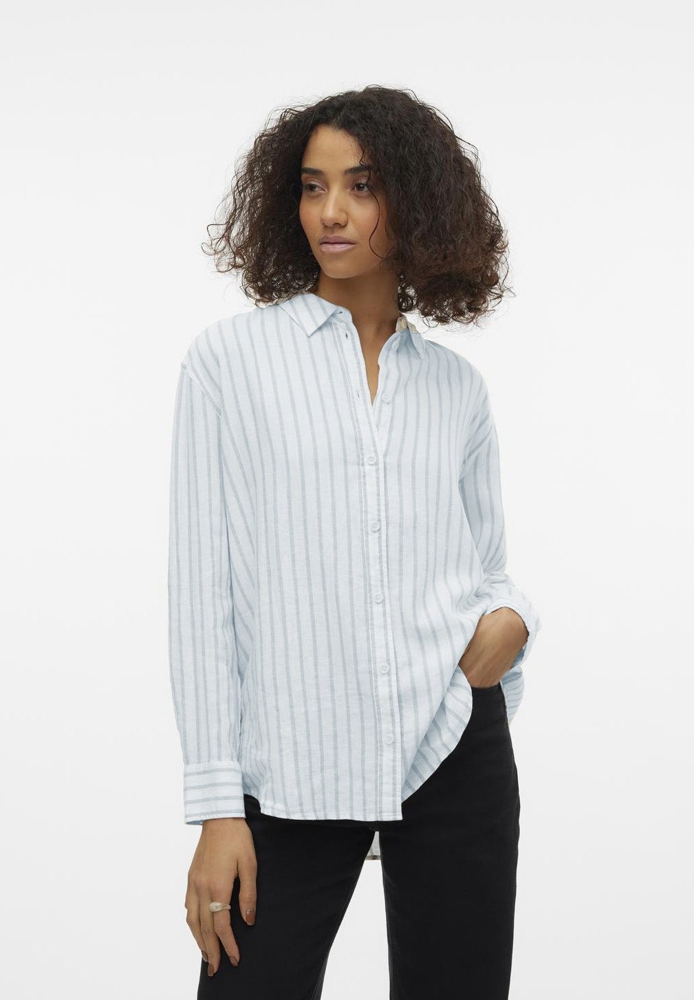 

Блузка на пуговицах VMLINN LS Vero Moda, белый