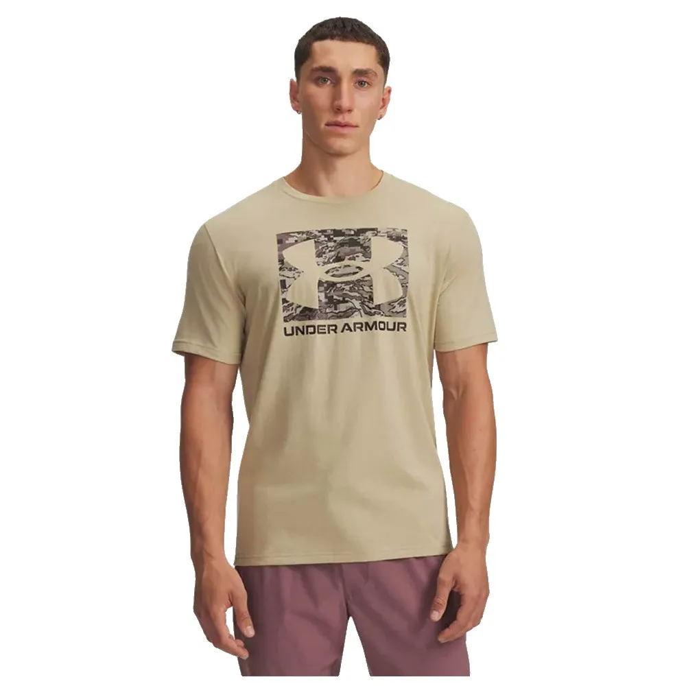

Футболка с коротким рукавом Under Armour ABC Camo Boxed Logo, бежевый