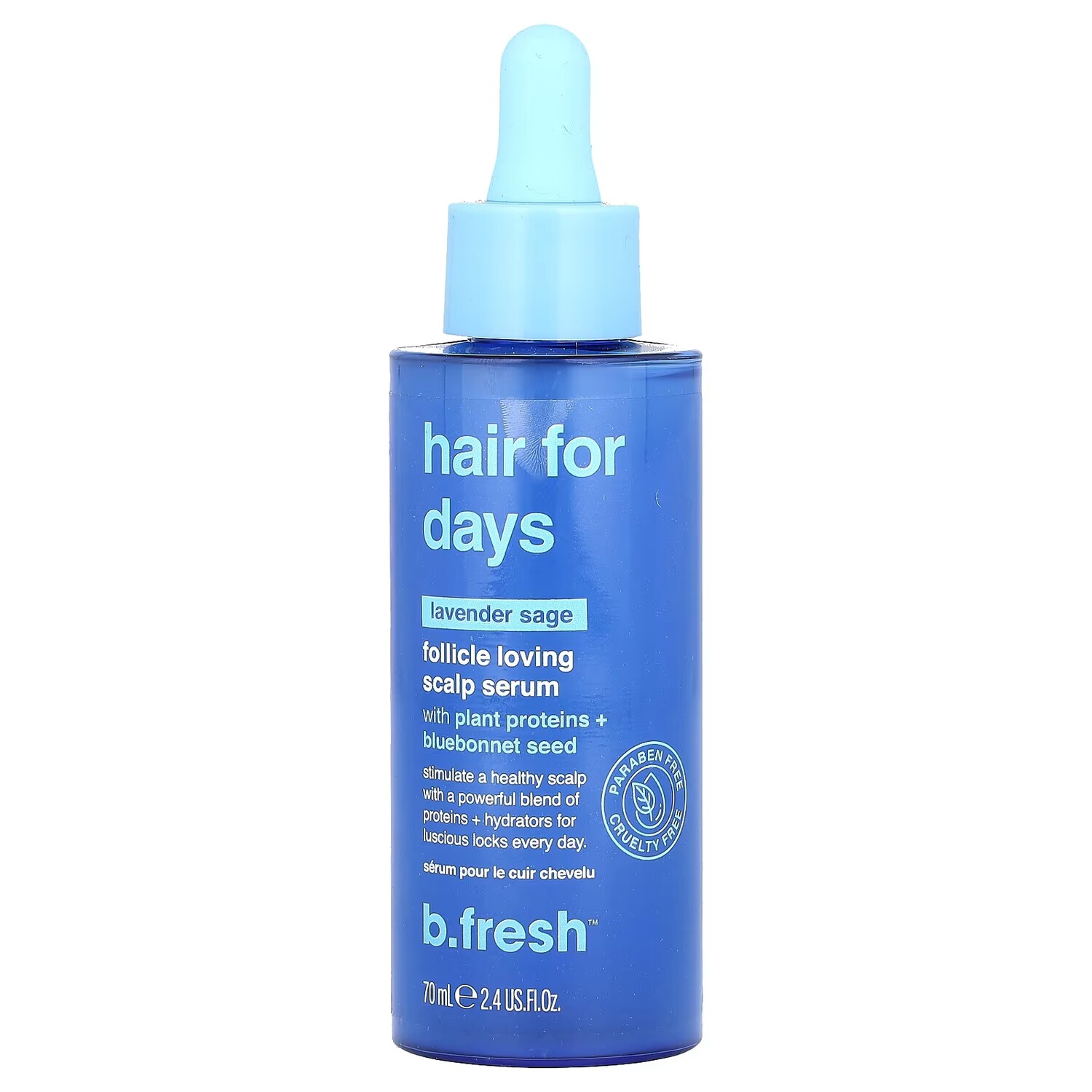 

b.fresh Сыворотка для кожи головы Follicle Loving с лавандой и шалфеем, 2,4 жидких унции (70 мл)
