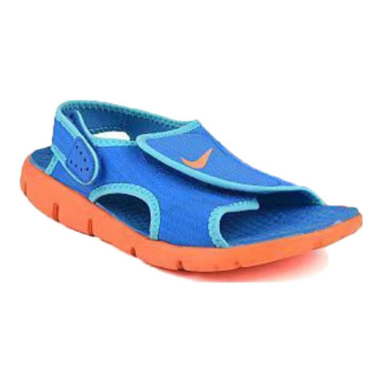 

Nike Sunray Adjust 4 Противоскользящие Износостойкие Детские Сандалии Синий Оранжевый