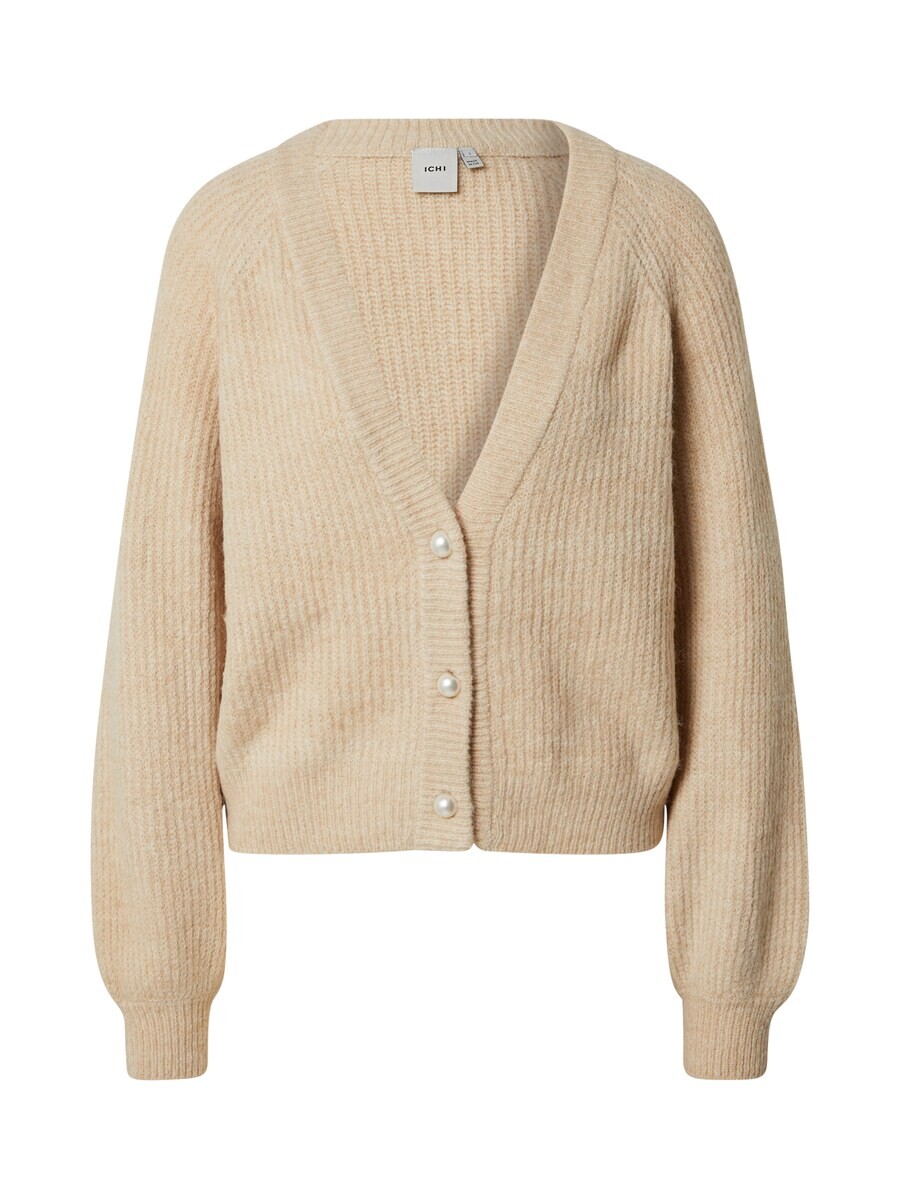 

Вязаный кардиган ICHI Regular fit Knit Cardigan Marin, пятнистый бежевый