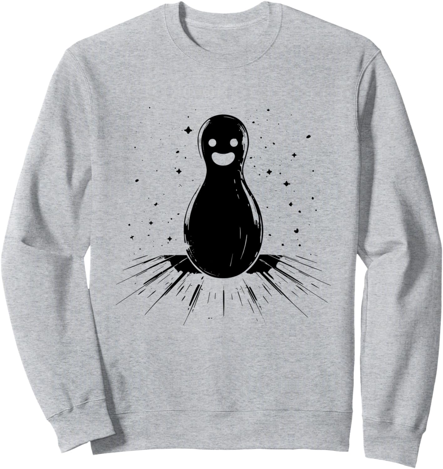 

Забавная толстовка с кеглями для боулинга Funny Bowling Instructor Graphic T-Shirt, серый