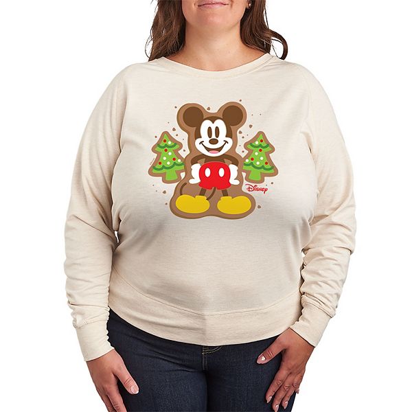 

Футболка с длинным рукавом Mickey Mouse plus size из френч терри Disney, Beige