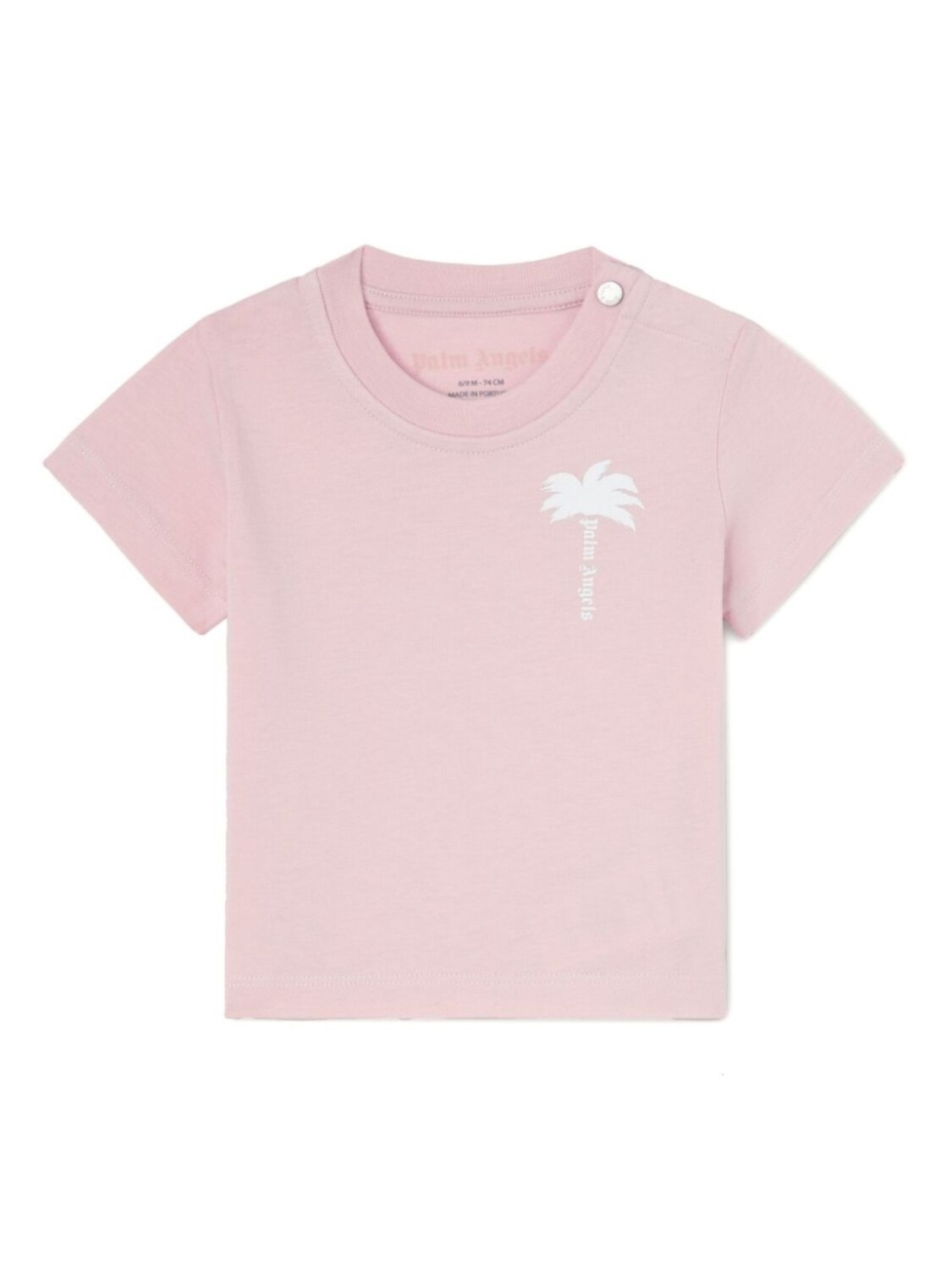 

Palm Angels Kids футболка с принтом, розовый
