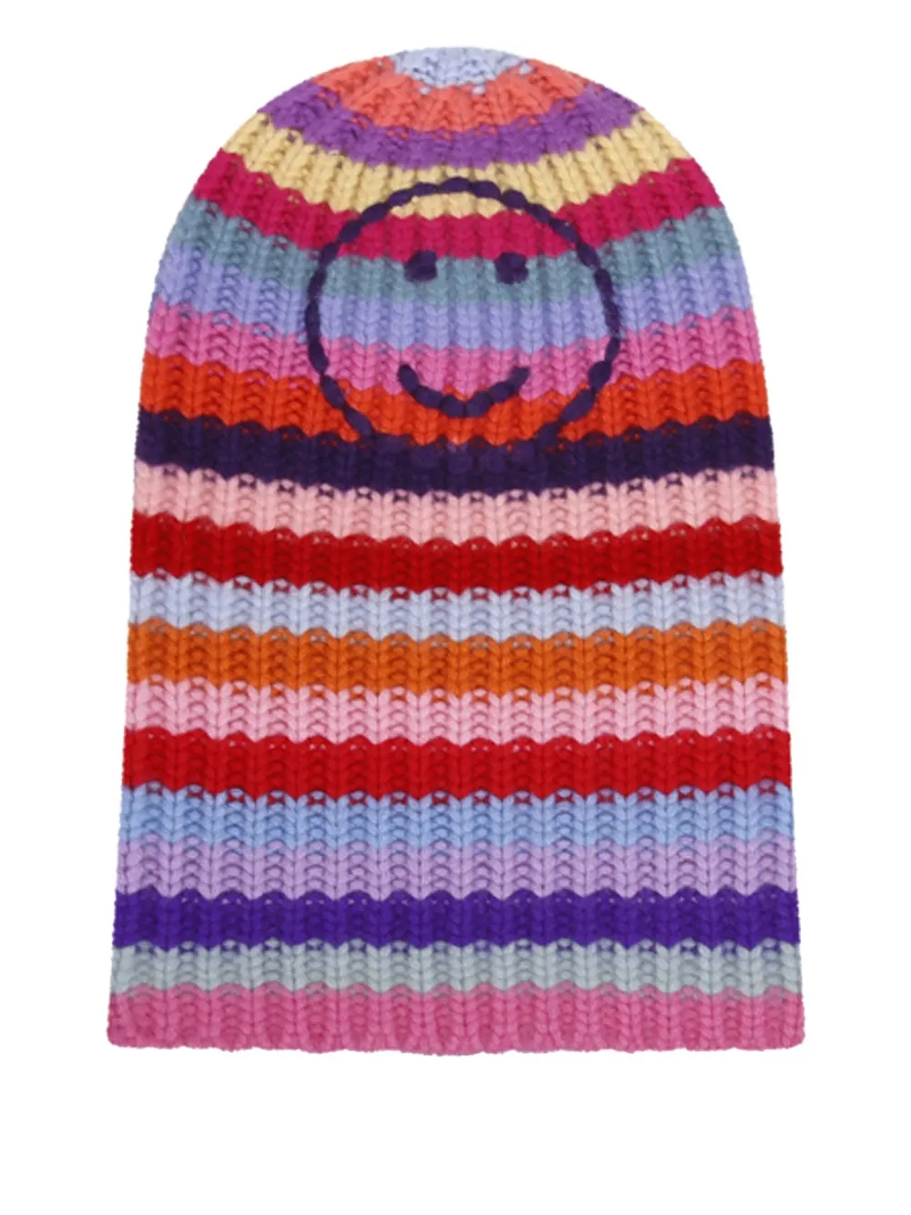 

Шапка в полоску с улыбающимся смайликом HURRAY, красный