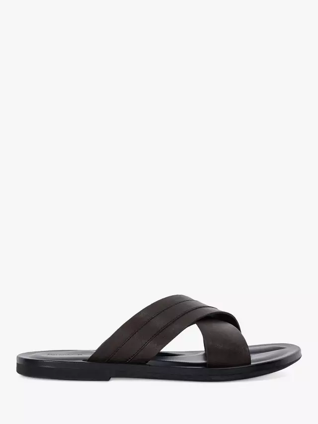 

Сандалии Dune Frankos Cross Strap Leather, коричневый