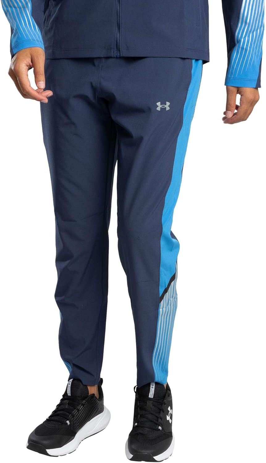 

Under Armour Velociti Storm мужские спортивные брюки, washed navy/blue atlantis/reflective, Washed Navy/ Blue Atlantis/Reflective