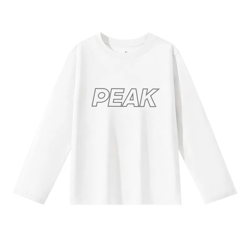Футболка детская с круглым вырезом PEAK White/PK Hollow Gray Large