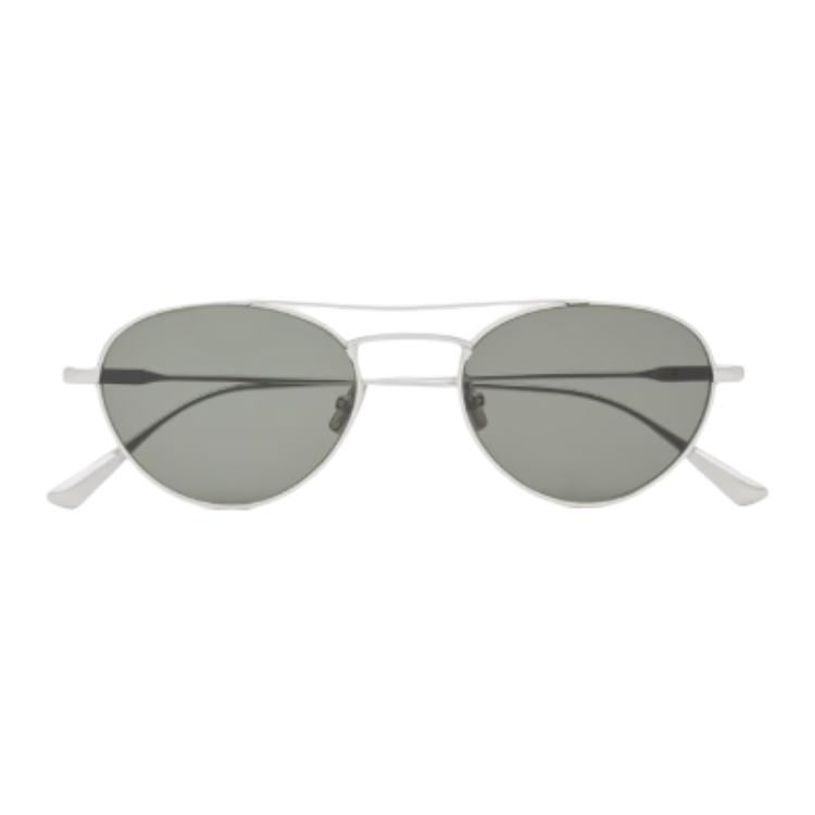 

SAINT LAURENT Солнцезащитные очки с круглой оправой, Silver