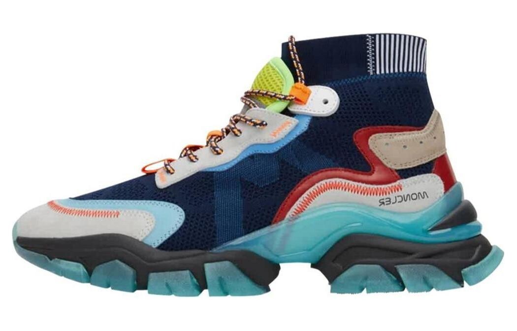 

Кроссовки мужские Moncler Leave No Trace High, синий / белый