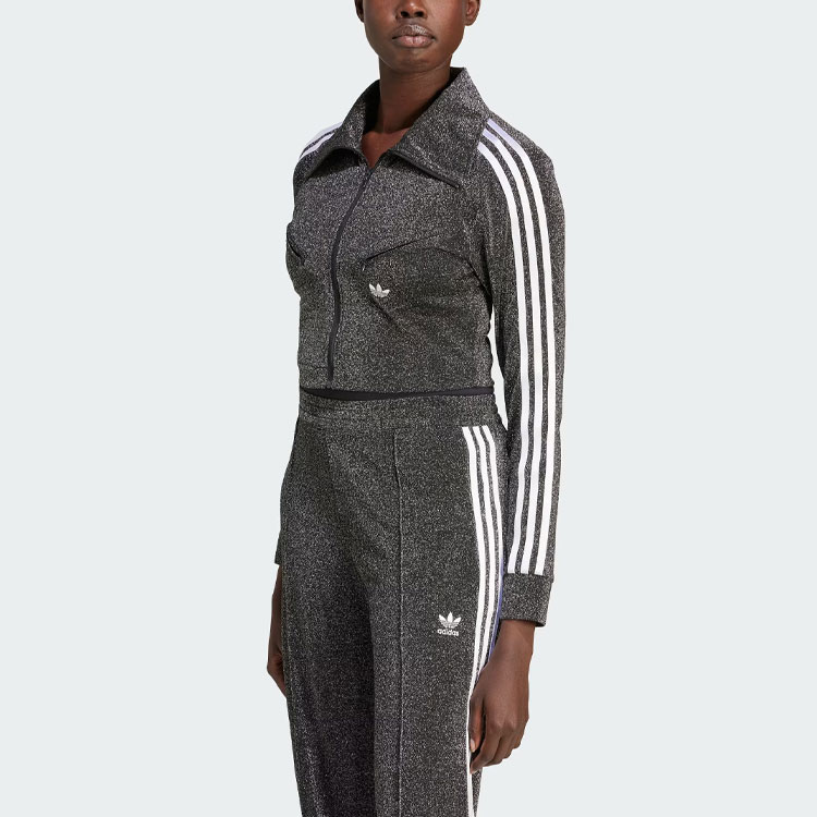 Adidas Originals Женская Премиум Спортивная Куртка Montreal Черная, Черное Пальто и Спортивное Белье — фото 3