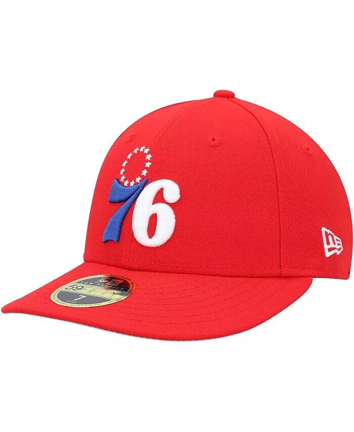 

Мужская красная приталенная шляпа Philadelphia 76ers Team Low Profile 59FIFTY New Era, красный