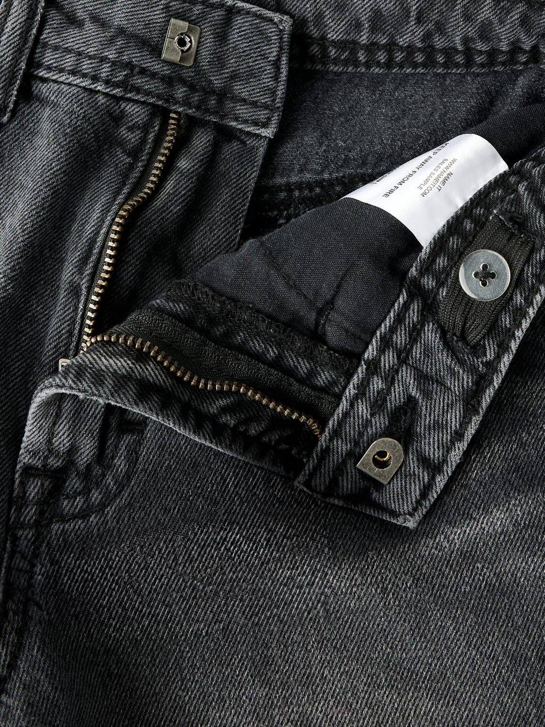 Шорты джинсовые, regular fit, Name it, black denim — фото 3