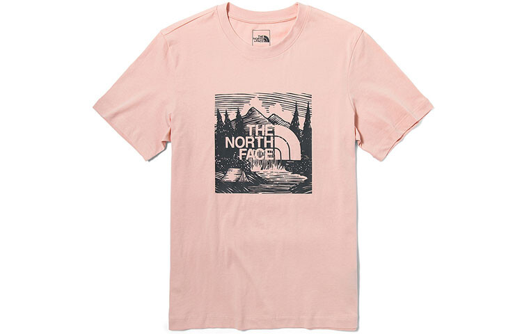 

Футболка унисекс The North Face, розовый