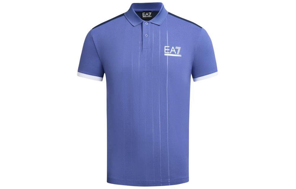 

EMPORIO ARMANI Мужская рубашка-поло EA7 SS24, королевский синий