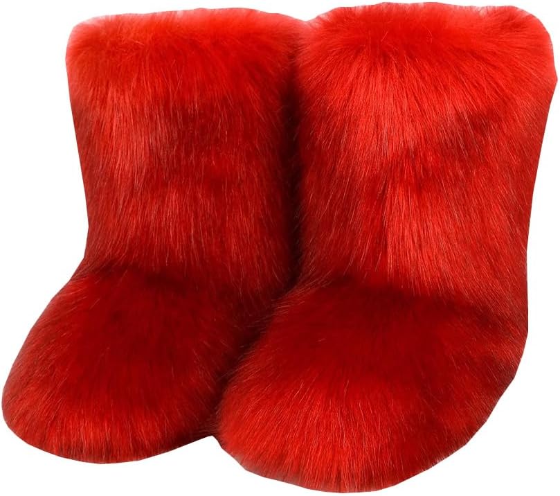 

Детские зимние сапожки с искусственным мехом, теплые и пушистые Auhoho, Color 32