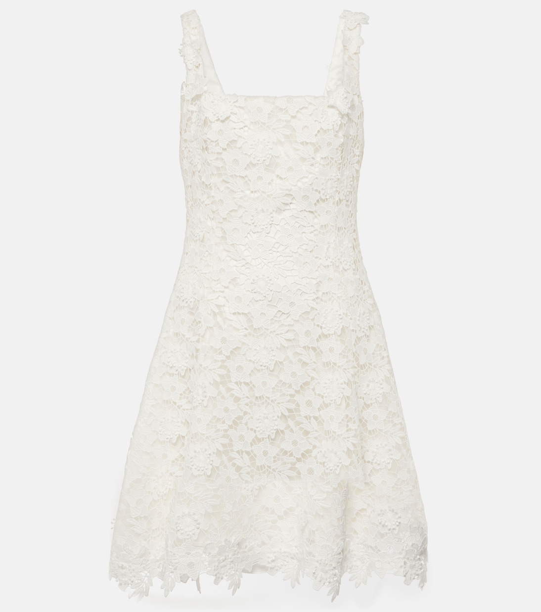 

Кружевное мини-платье Marrie Safiyaa, слоновая кость