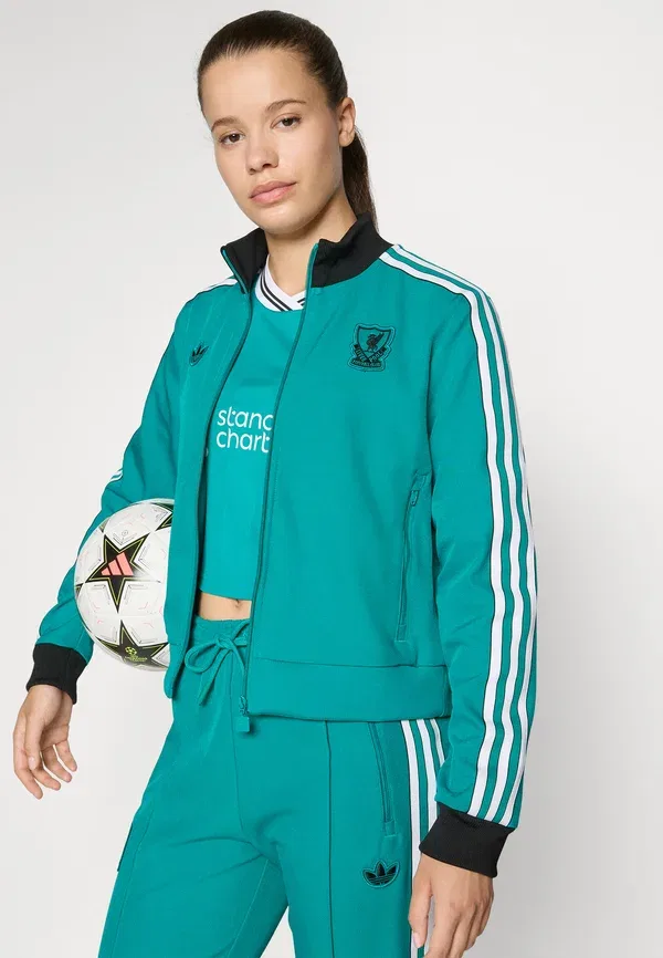 Толстовка Liverpool FC Track Top Club Wear Adidas Originals, цвет морской волны — фото 4