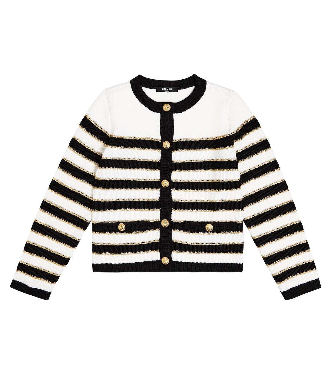 

Кардиган из смесовой шерсти в полоску Balmain, разноцветный