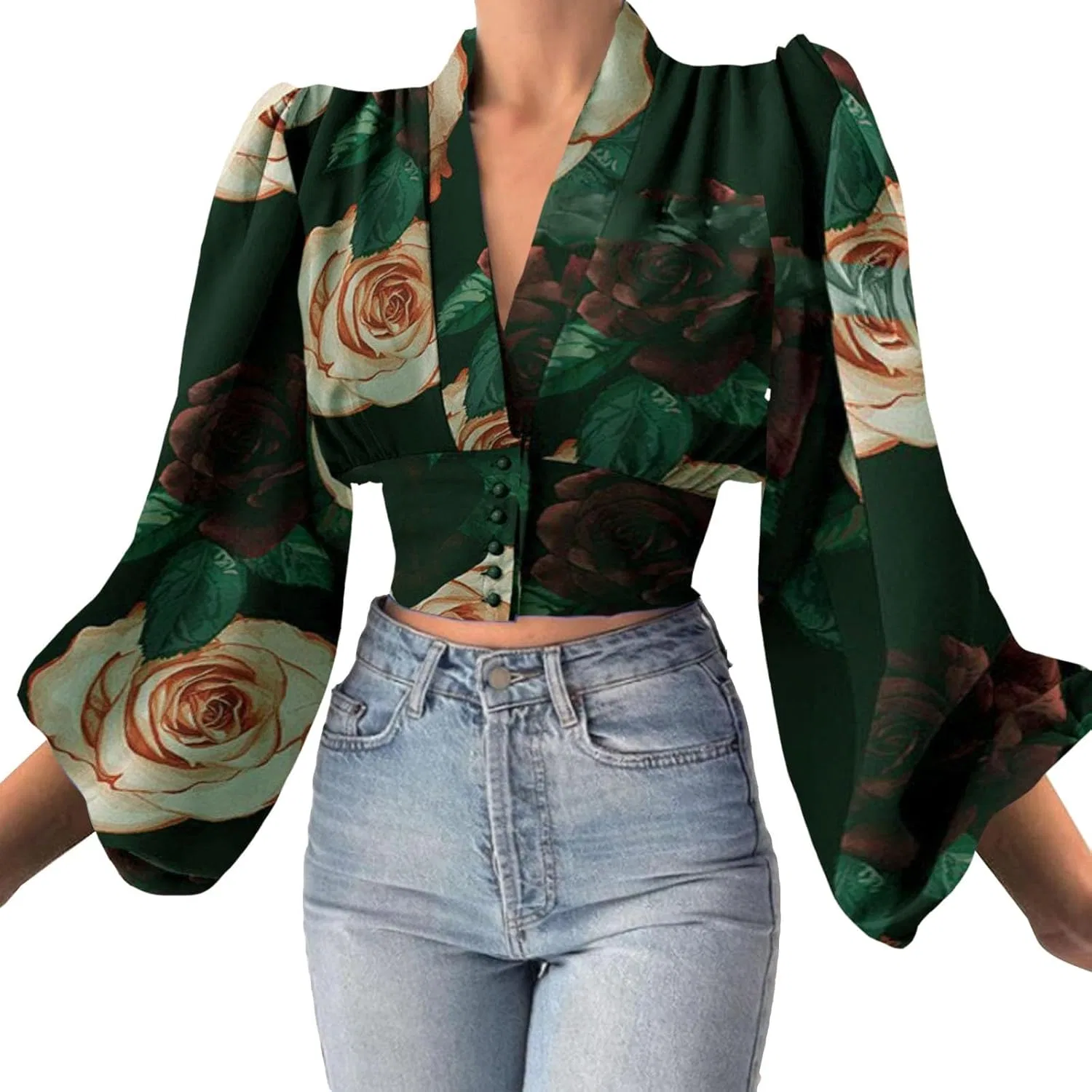 Блуза с V-образным вырезом, женская, Summer Casual, розовый