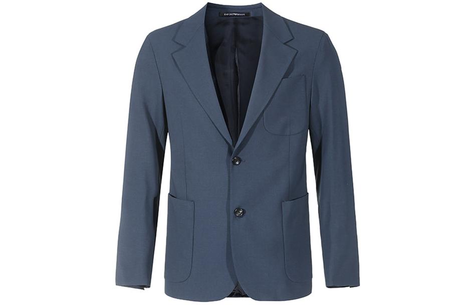 EMPORIO ARMANI Мужской деловой костюм SS24 Blue — фото 4