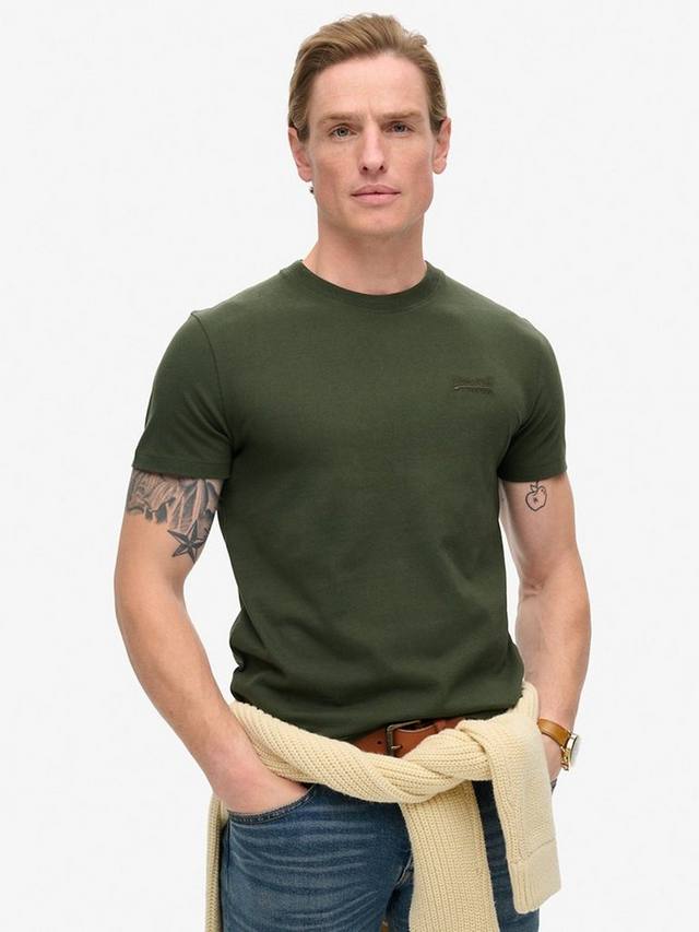 

Футболка с логотипом essential Superdry, цвет Duffel Bag Green