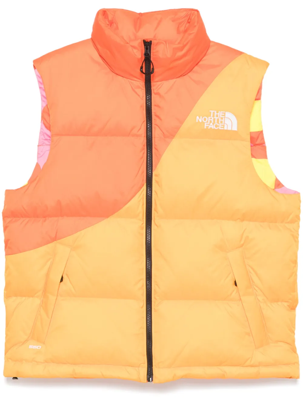 

Дутый жилет из коллаборации с Yinka Ilori The North Face, оранжевый